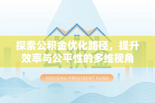 托克逊探索公积金优化路径，提升效率与公平性的多维视角