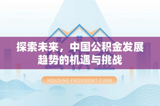 托克逊探索未来，中国公积金发展趋势的机遇与挑战