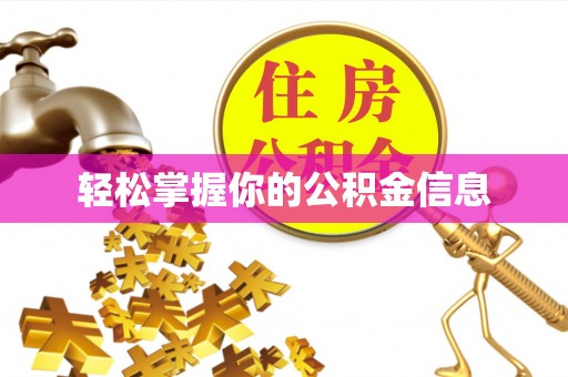 托克逊轻松掌握你的公积金信息